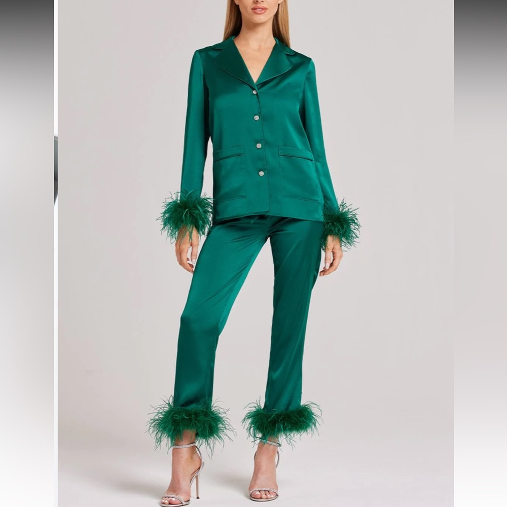 🎁Nadine MERABI PJ’s set worn few hours medium - Picture 2 of 13